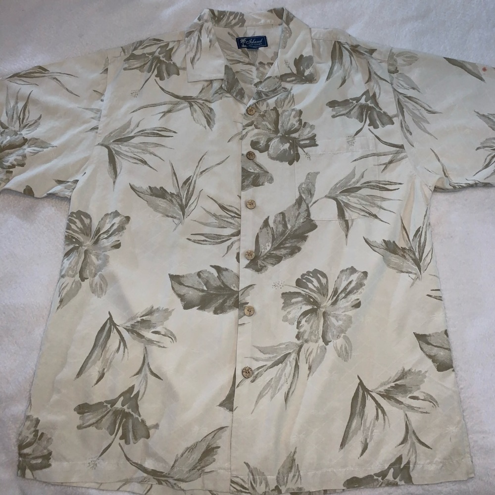Island Dry Goods beige button down